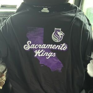 Sacramento Kings Black and Purple Tee